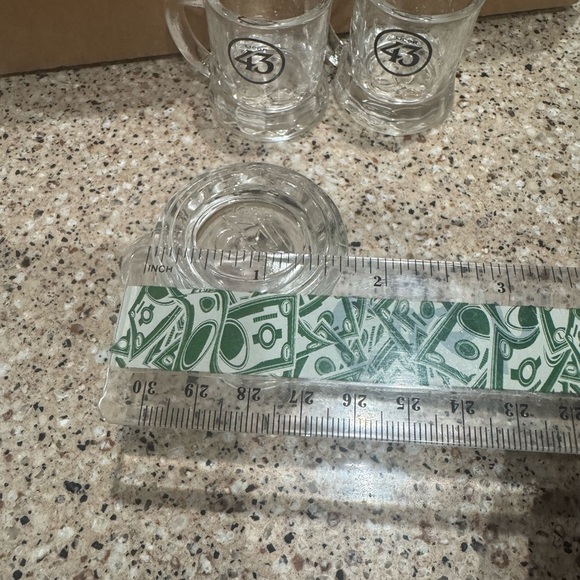 Licor 43 Glass Mini Beer Mug Shot GLASS - 3 total - these are GLASS, not plastic - Picture 3 of 7